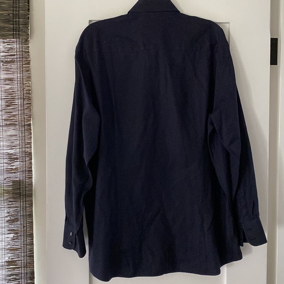 Mens Dolce & Gabbana Button Down Shirt Navy Sz 17/43 - Picture 4 of 6
